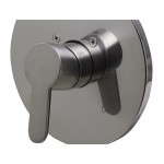 ALFI brand AB3001-BN Brushed Nickel Shower Valve Mixer with Rounded Lever Handle