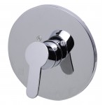 ALFI brand Polished Chrome Shower Valve Mixer with Rounded Lever Handle