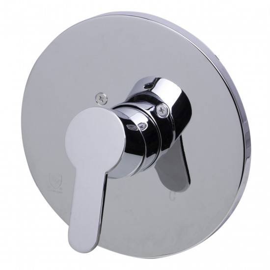 ALFI brand Polished Chrome Shower Valve Mixer with Rounded Lever Handle