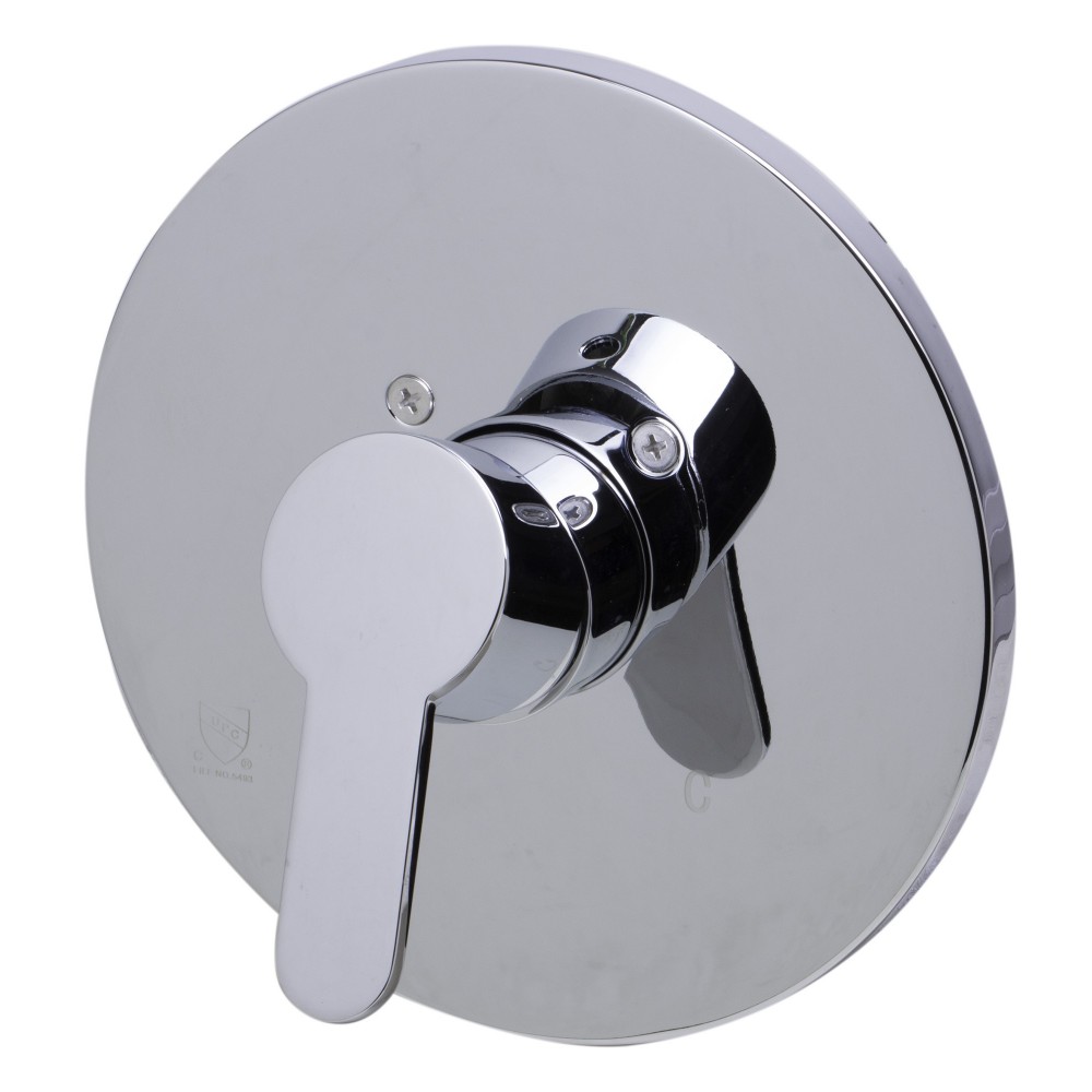 ALFI brand Polished Chrome Shower Valve Mixer with Rounded Lever Handle