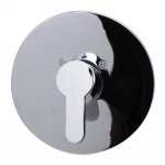 ALFI brand Polished Chrome Shower Valve Mixer with Rounded Lever Handle