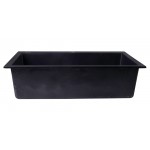 ALFI brand Black 30" Drop-In Single Bowl Granite Composite Kitchen Sink