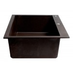 ALFI brand Chocolate 30" Drop-In Single Bowl Granite Composite Kitchen Sink