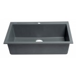 ALFI brand Titanium 30" Drop-In Single Bowl Granite Composite Kitchen Sink