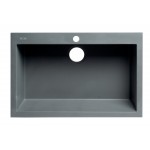 ALFI brand Titanium 30" Drop-In Single Bowl Granite Composite Kitchen Sink