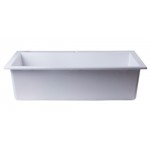 ALFI brand White 30" Drop-In Single Bowl Granite Composite Kitchen Sink