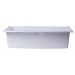 ALFI brand White 30" Drop-In Single Bowl Granite Composite Kitchen Sink