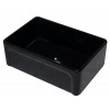 ALFI brand AB3020SB-BG 30 inch Black Reversible Single Kitchen Sink