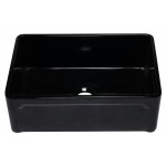 ALFI brand AB3020SB-BG 30 inch Black Reversible Single Kitchen Sink