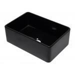 ALFI brand AB3020SB-BG 30 inch Black Reversible Single Kitchen Sink