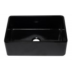 ALFI brand AB3020SB-BG 30 inch Black Reversible Single Kitchen Sink