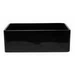 ALFI brand AB3020SB-BG 30 inch Black Reversible Single Kitchen Sink