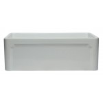 ALFI brand 30 inch White Reversible Single Fireclay Farmhouse Kitchen Sink