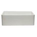 ALFI brand 30 inch White Reversible Single Fireclay Farmhouse Kitchen Sink