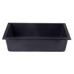ALFI brand Black 30" Undermount Single Bowl Granite Composite Kitchen Sink