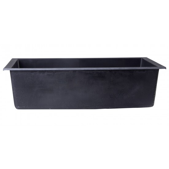 ALFI brand Black 30" Undermount Single Bowl Granite Composite Kitchen Sink
