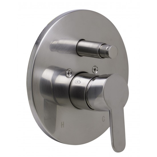 ALFI brandShower Valve Mixer with Rounded Lever Handle and Diverter
