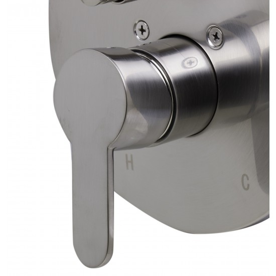 ALFI brandShower Valve Mixer with Rounded Lever Handle and Diverter