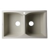 ALFI brand Biscuit 32" Drop-In Double Bowl Granite Composite Kitchen Sink
