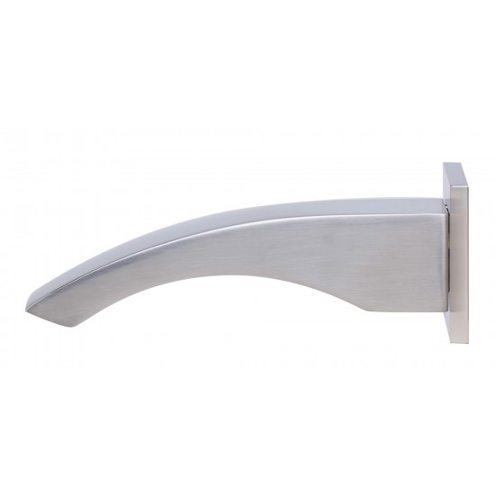 ALFI brand AB3301-BN Brushed Nickel Curved Wallmounted Tub Filler Bathroom Spout