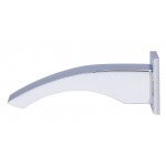ALFI brand Polished Chrome Curved Wallmounted Tub Filler Bathroom Spout