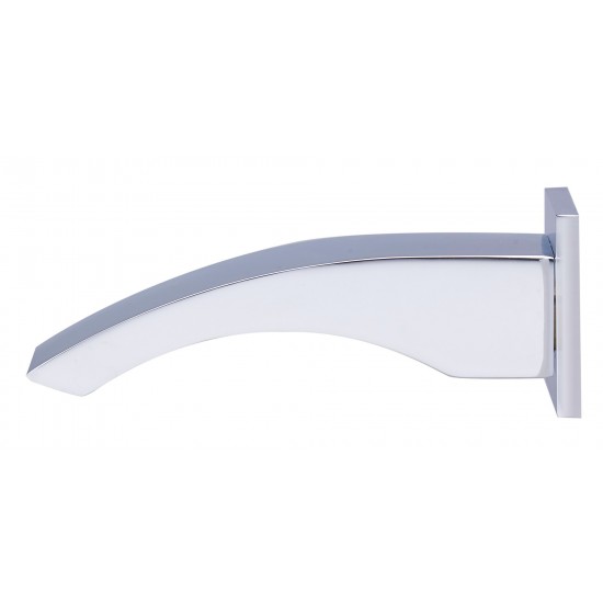 ALFI brand Polished Chrome Curved Wallmounted Tub Filler Bathroom Spout