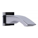 ALFI brand Polished Chrome Curved Wallmounted Tub Filler Bathroom Spout