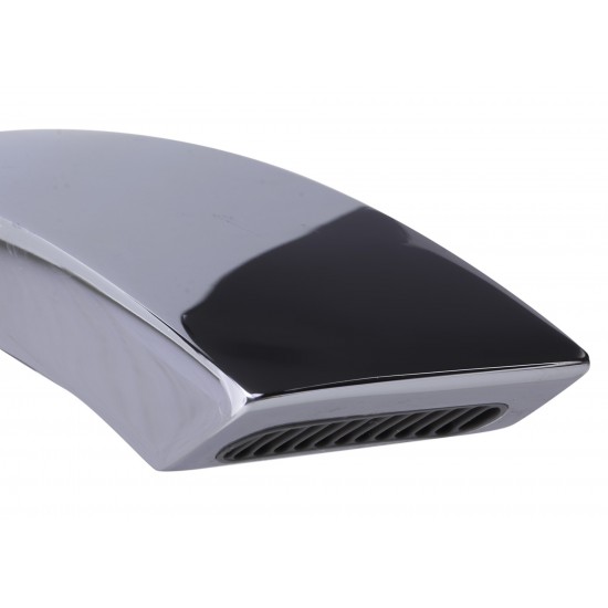 ALFI brand Polished Chrome Curved Wallmounted Tub Filler Bathroom Spout