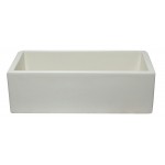 ALFI brand 33" Biscuit Smooth Solid Thick Wall Fireclay Single Bowl Farm Sink