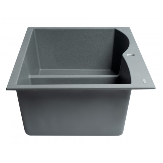 ALFI brand Titanium 33" Double Bowl Drop In Granite Composite Kitchen Sink
