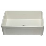 ALFI brand 33 inch Biscuit Reversible Single Fireclay Farmhouse Kitchen Sink