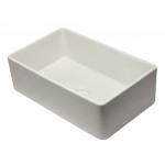 ALFI brand 33 inch Biscuit Reversible Single Fireclay Farmhouse Kitchen Sink