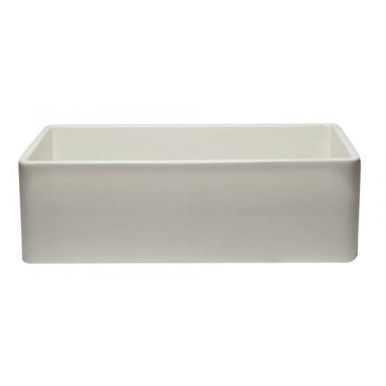 ALFI brand 33 inch Biscuit Reversible Single Fireclay Farmhouse Kitchen Sink