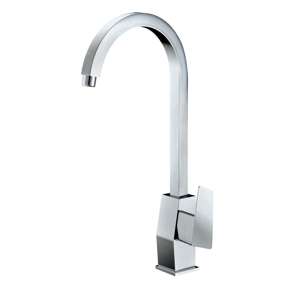 ALFI brand AB3470-PC Polished Chrome Gooseneck Single Hole Bathroom Faucet