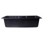 ALFI brand Black 35" Drop-In Single Bowl Granite Composite Kitchen Sink