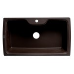 ALFI brand Chocolate 35" Drop-In Single Bowl Granite Composite Kitchen Sink