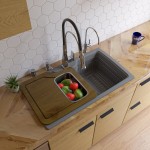 ALFI brand Titanium 35" Drop-In Single Bowl Granite Composite Kitchen Sink