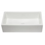 ALFI brand 36 inch Reversible Smooth / Fluted Single Bowl Fireclay Farm Sink