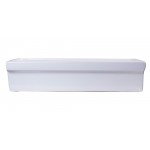 ALFI brand AB36TR 36" White Above Mount Fireclay Bath Trough Sink