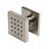 ALFI brand AB3820-BN Brushed Nickel 2" Square Adjustable Shower Body Spray