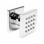 ALFI brand AB3820-PC Polished Chrome 2" Square Adjustable Shower Body Spray