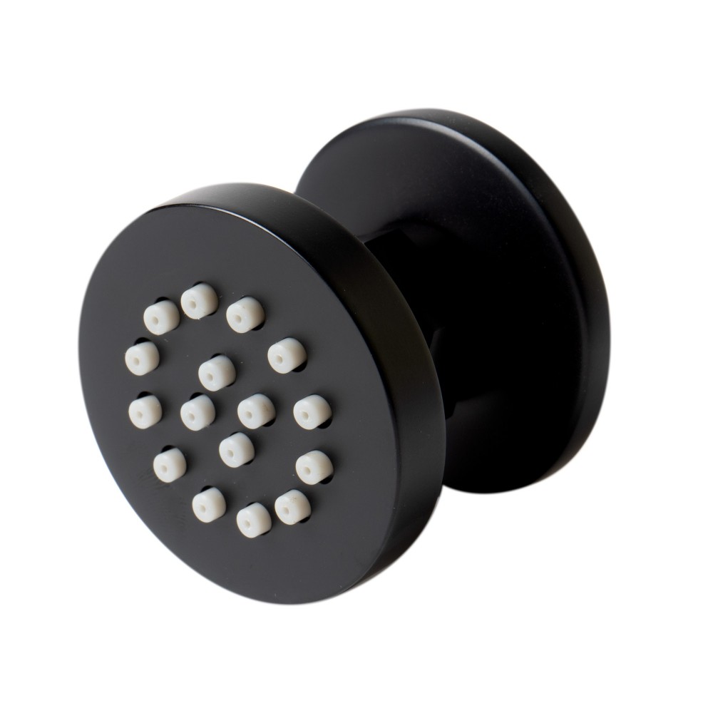 ALFI brand AB3830-BM Black Matte 2" Round Adjustable Shower Body Spray