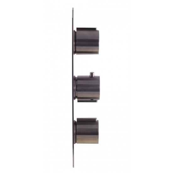ALFI brand AB3901-BN Brushed Nickel Round 2 Way Thermostatic Shower Mixer