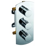 ALFI brand AB3901-PC Polished Chrome Round 2 Way Thermostatic Shower Mixer