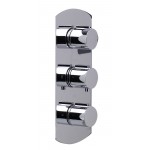 ALFI brand Concealed 3-Way Thermostatic Valve Shower Mixer Round Knobs
