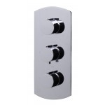 ALFI brand Concealed 3-Way Thermostatic Valve Shower Mixer Round Knobs