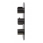 ALFI brandConcealed 4-Way Thermostatic Valve Shower Mixer /w Round Knobs