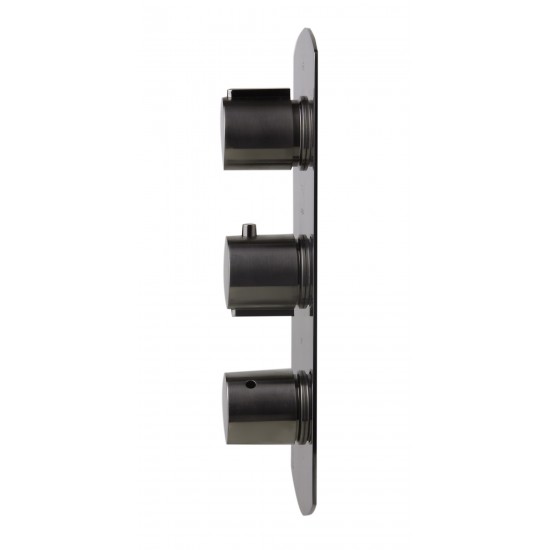 ALFI brandConcealed 4-Way Thermostatic Valve Shower Mixer /w Round Knobs