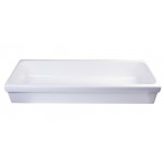 ALFI brand AB48TR 48" White Above Mount Fireclay Bath Trough Sink