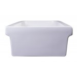 ALFI brand AB48TR 48" White Above Mount Fireclay Bath Trough Sink